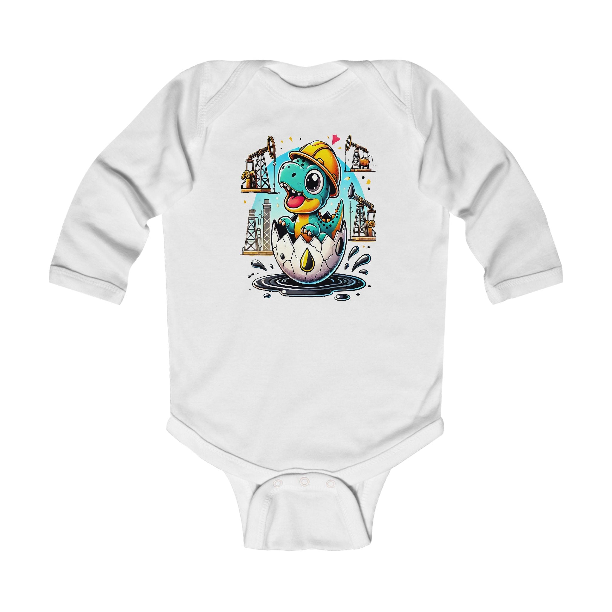 Dino Hatch - Long Sleeve Bodysuit