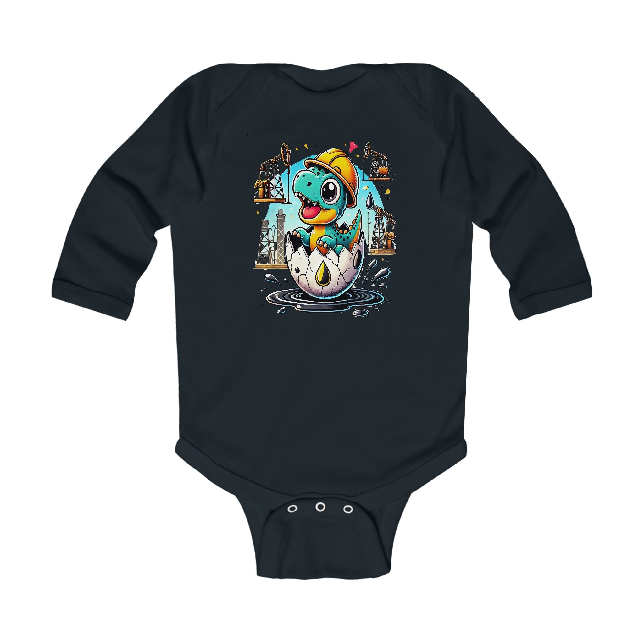 Dino Hatch - Long Sleeve Bodysuit