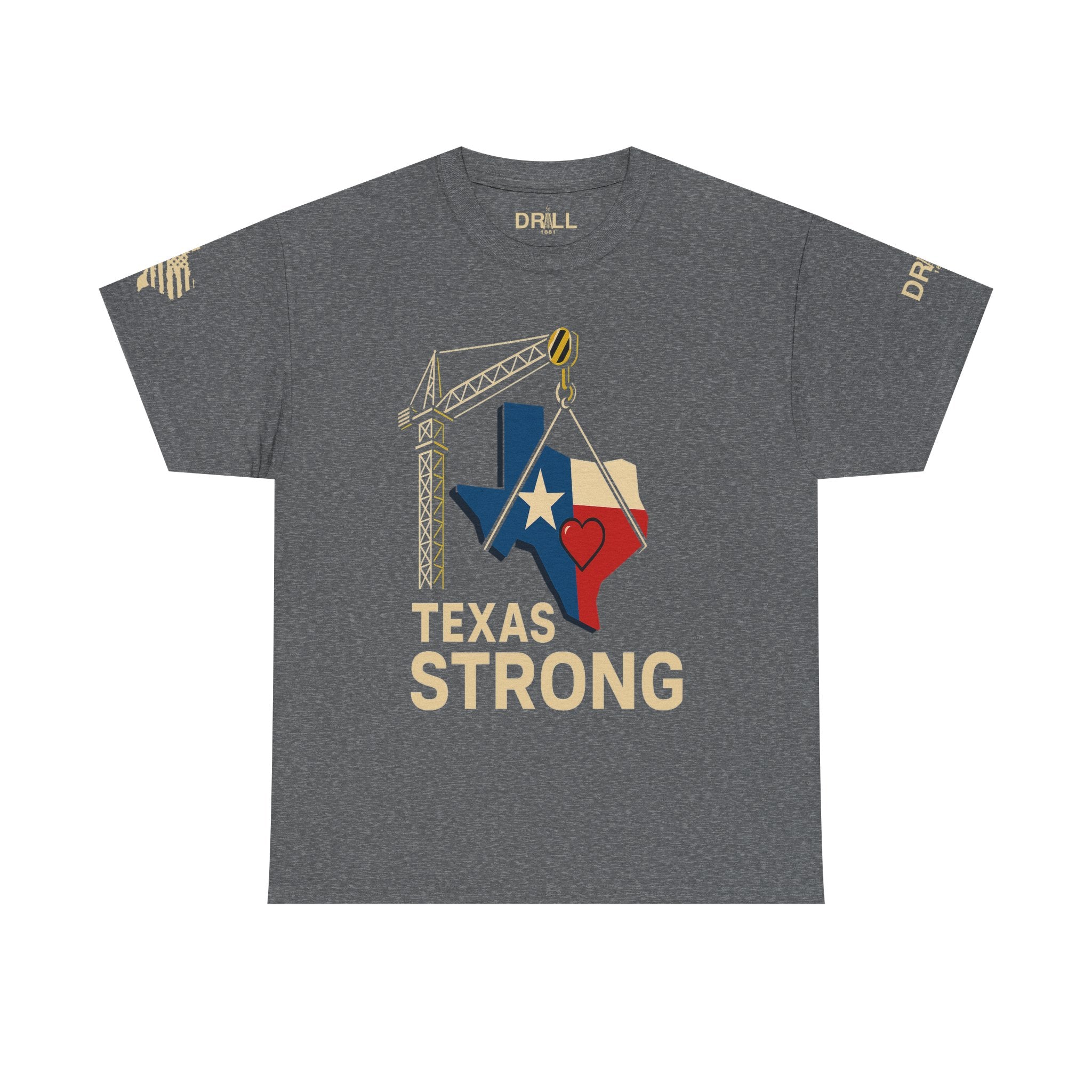 Texas Strong Heart - SS - Front - All Proceeds Donated to Help Flood Victims