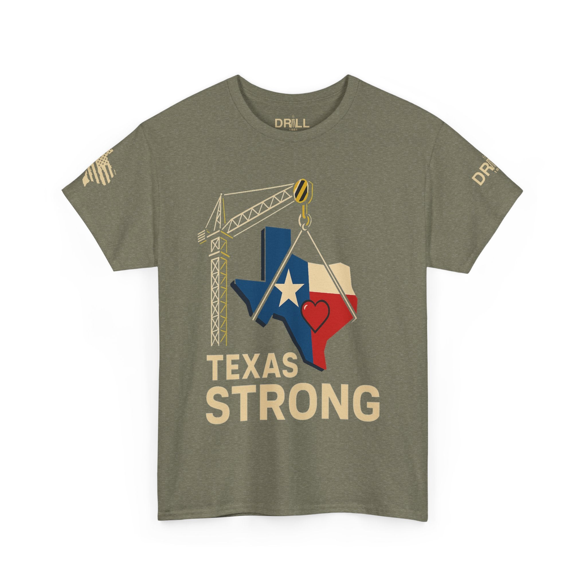 Texas Strong Heart - SS - Front - All Proceeds Donated to Help Flood Victims
