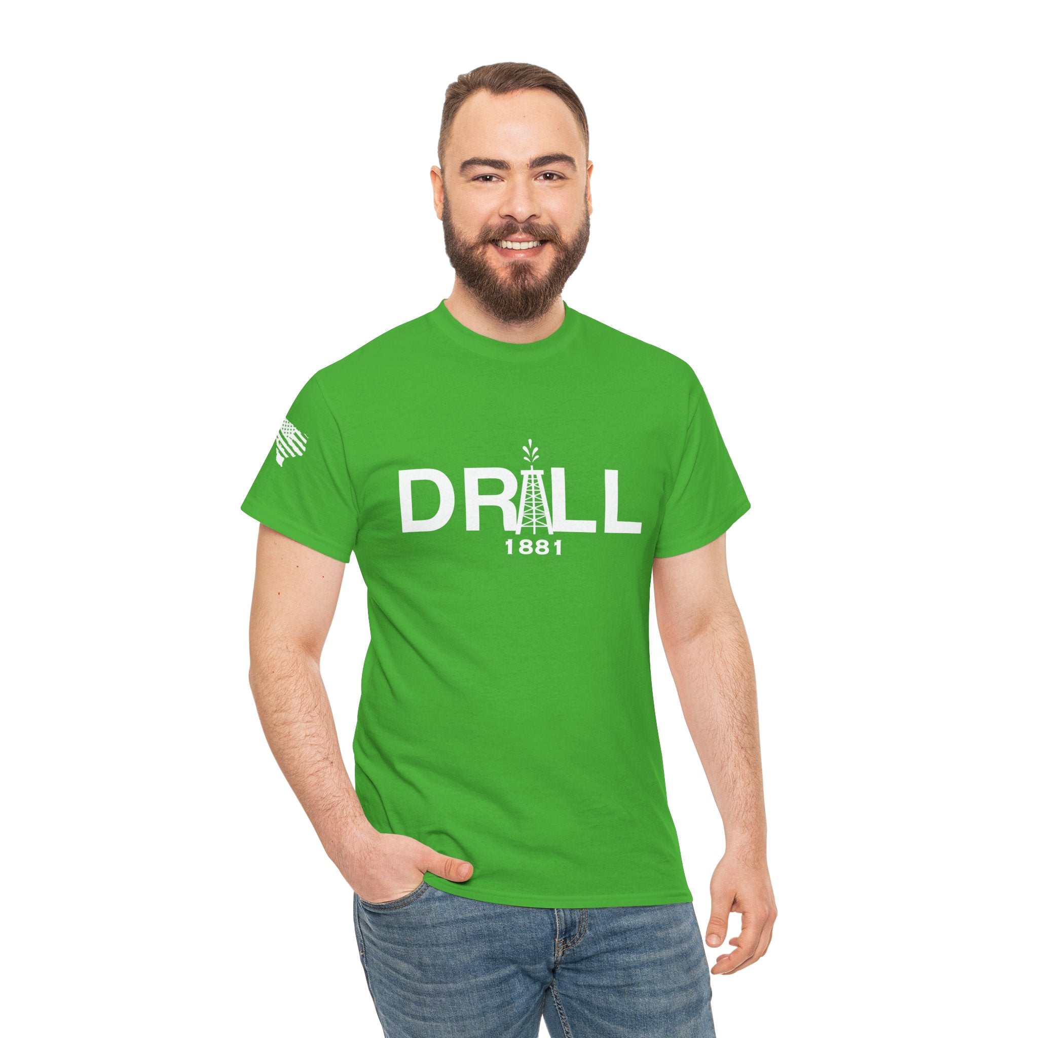 Drill Basic White Logo - SS - Front