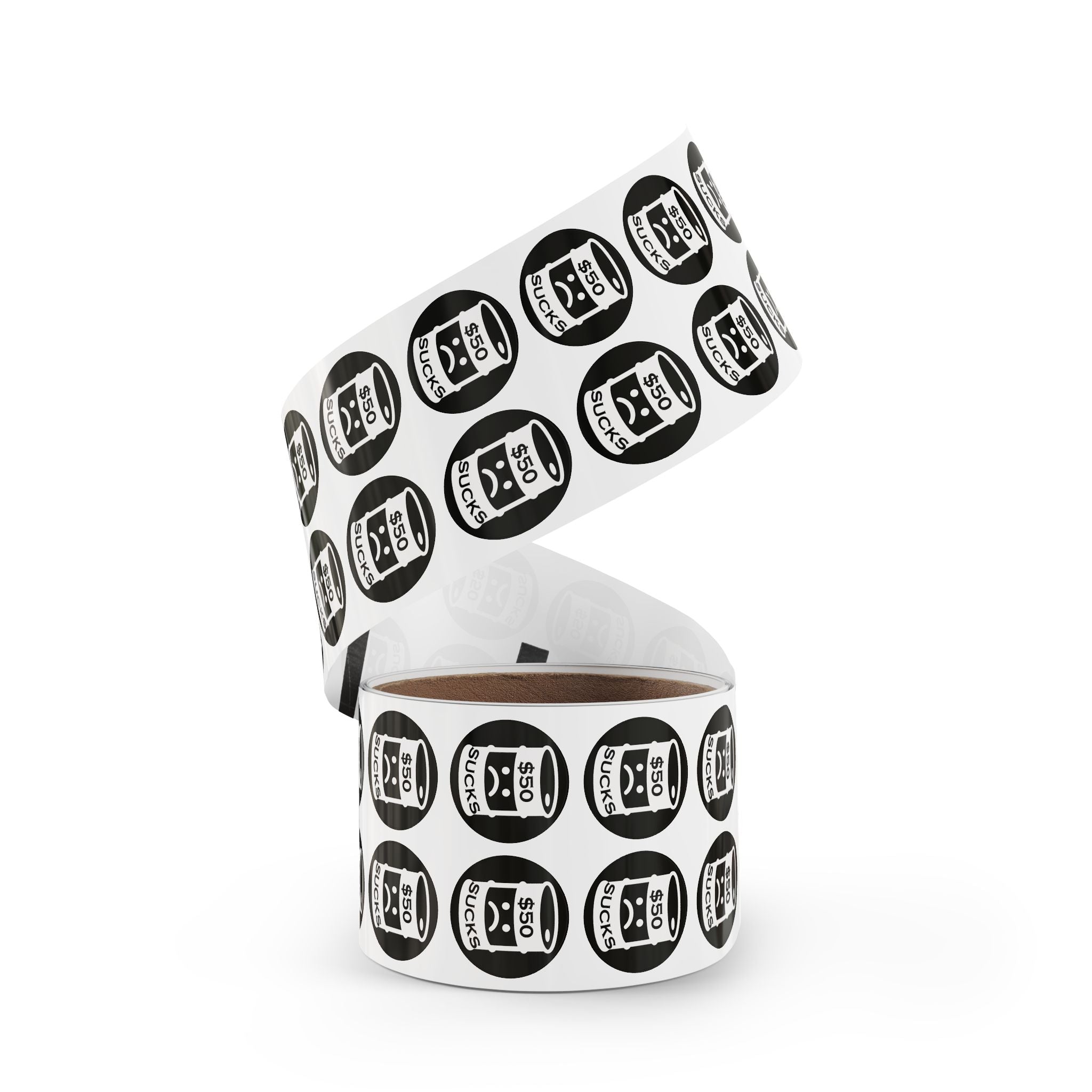 $50 Sucks - Round Sticker Label Rolls
