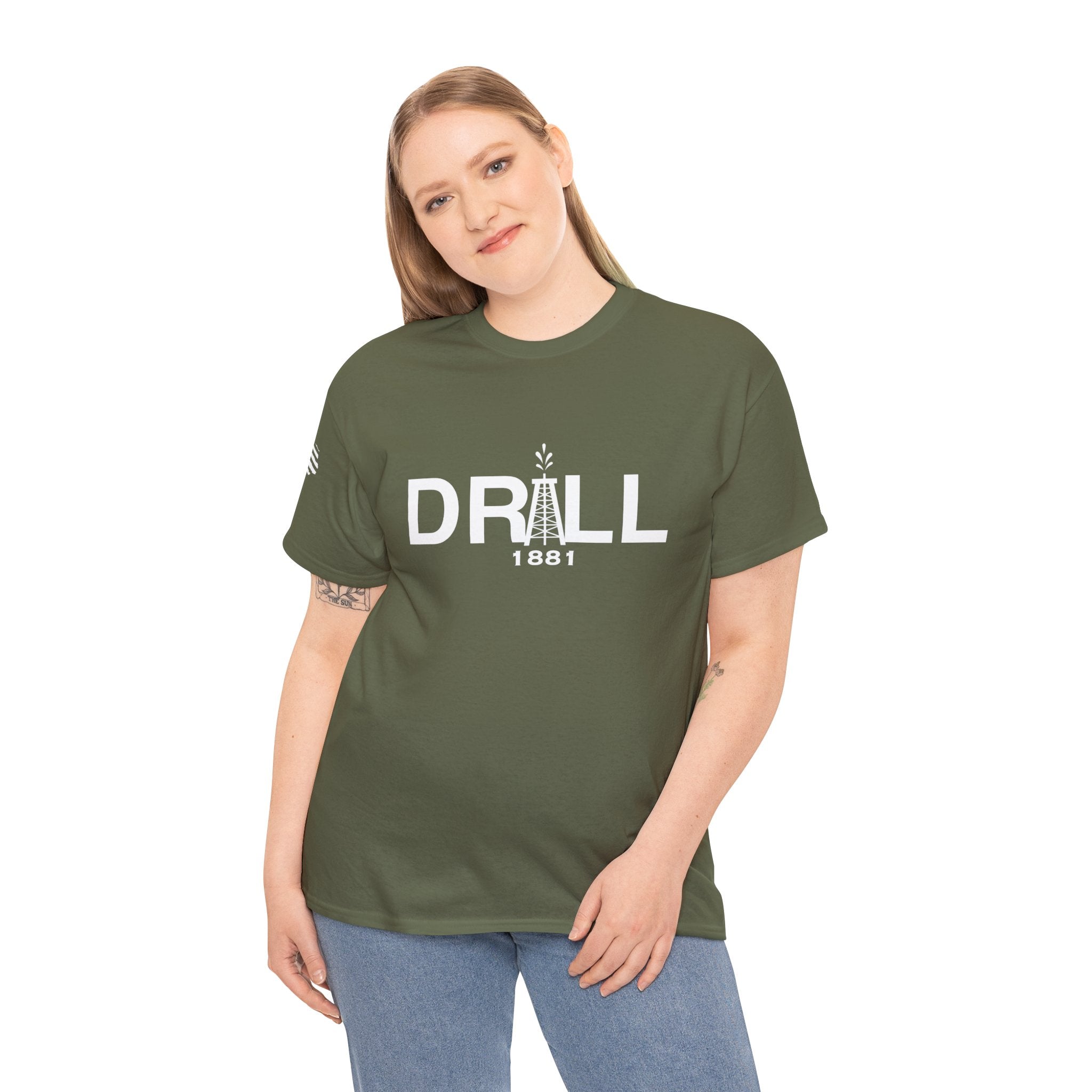Drill Basic White Logo - SS - Front
