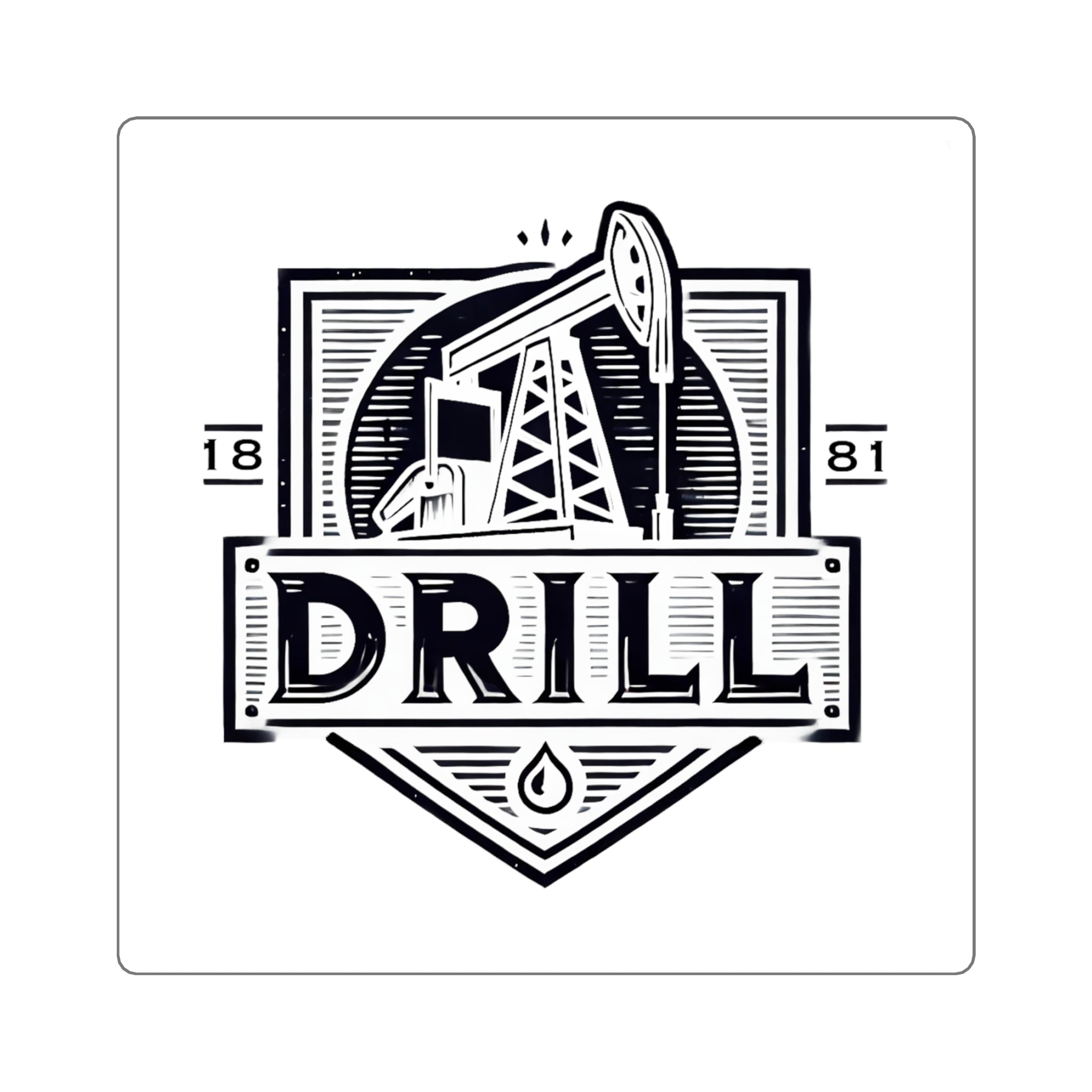 DRILL Shield - Square Stickers