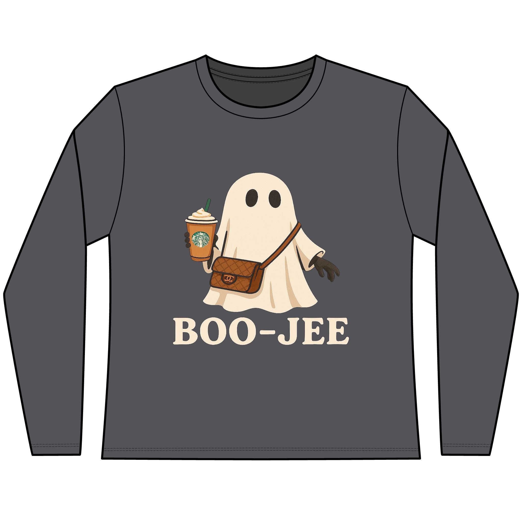 Boo-Jee Ghost Long Sleeve Tee | Cute Halloween Shirt | Women's FALL Fashion