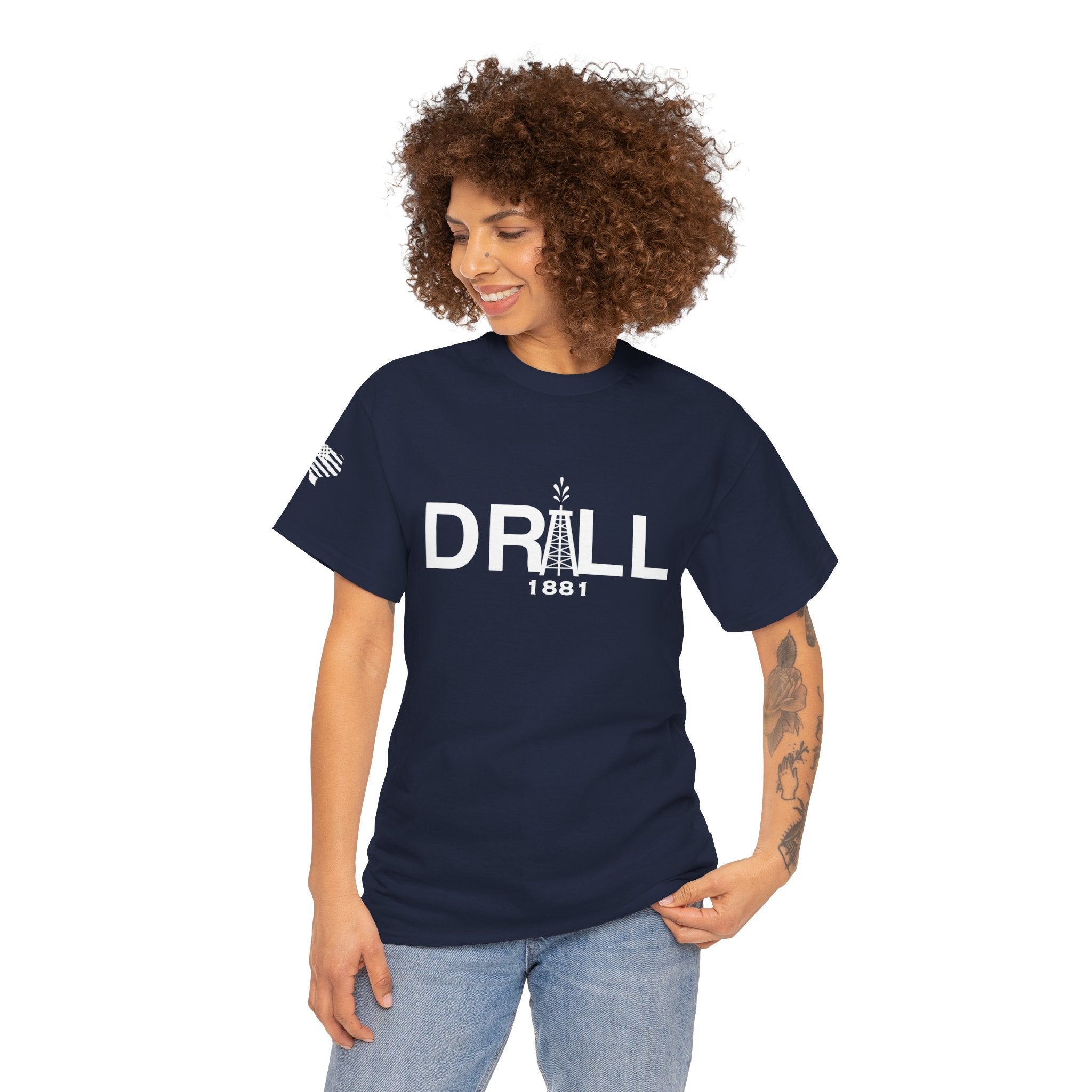 Drill Basic White Logo - SS - Front
