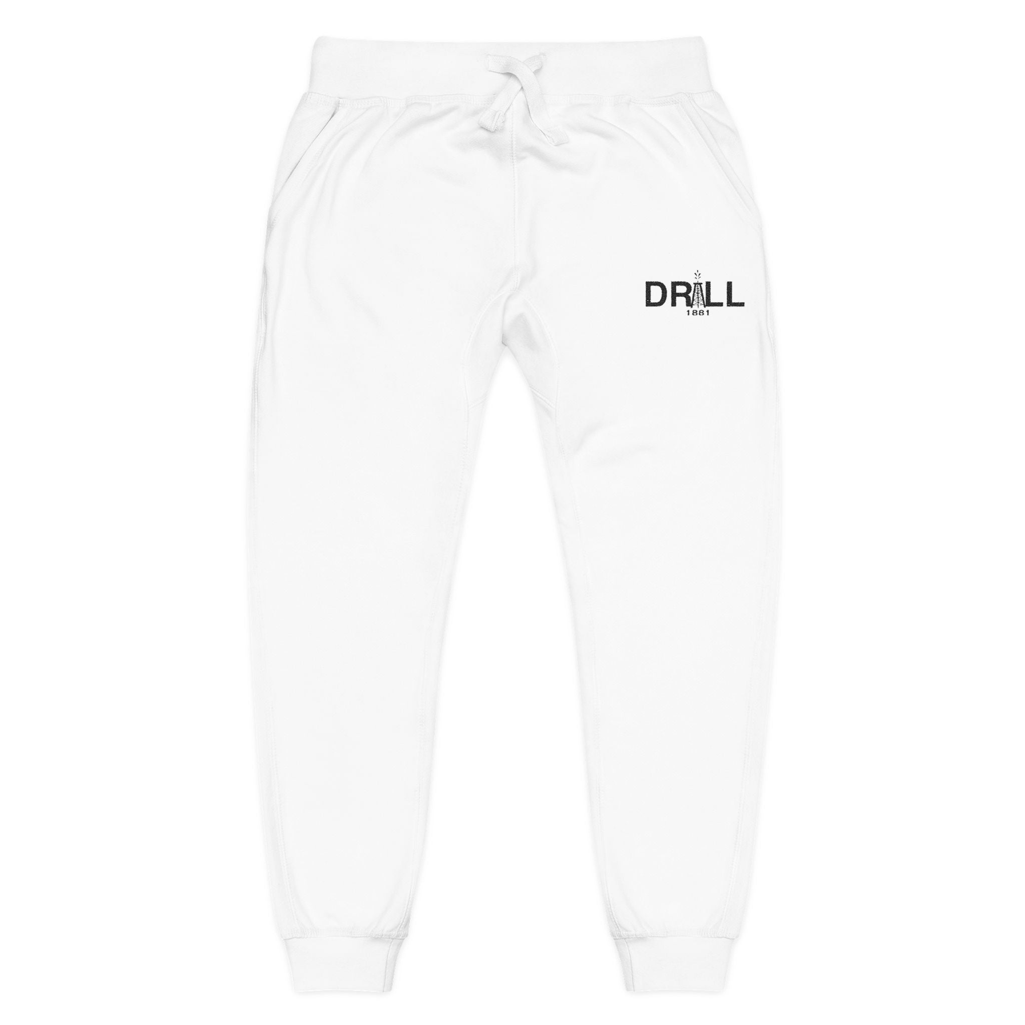 Cozy Embroidered Unisex Fleece Sweatpants for Relaxation, Lounge, Gift, Casual, Home