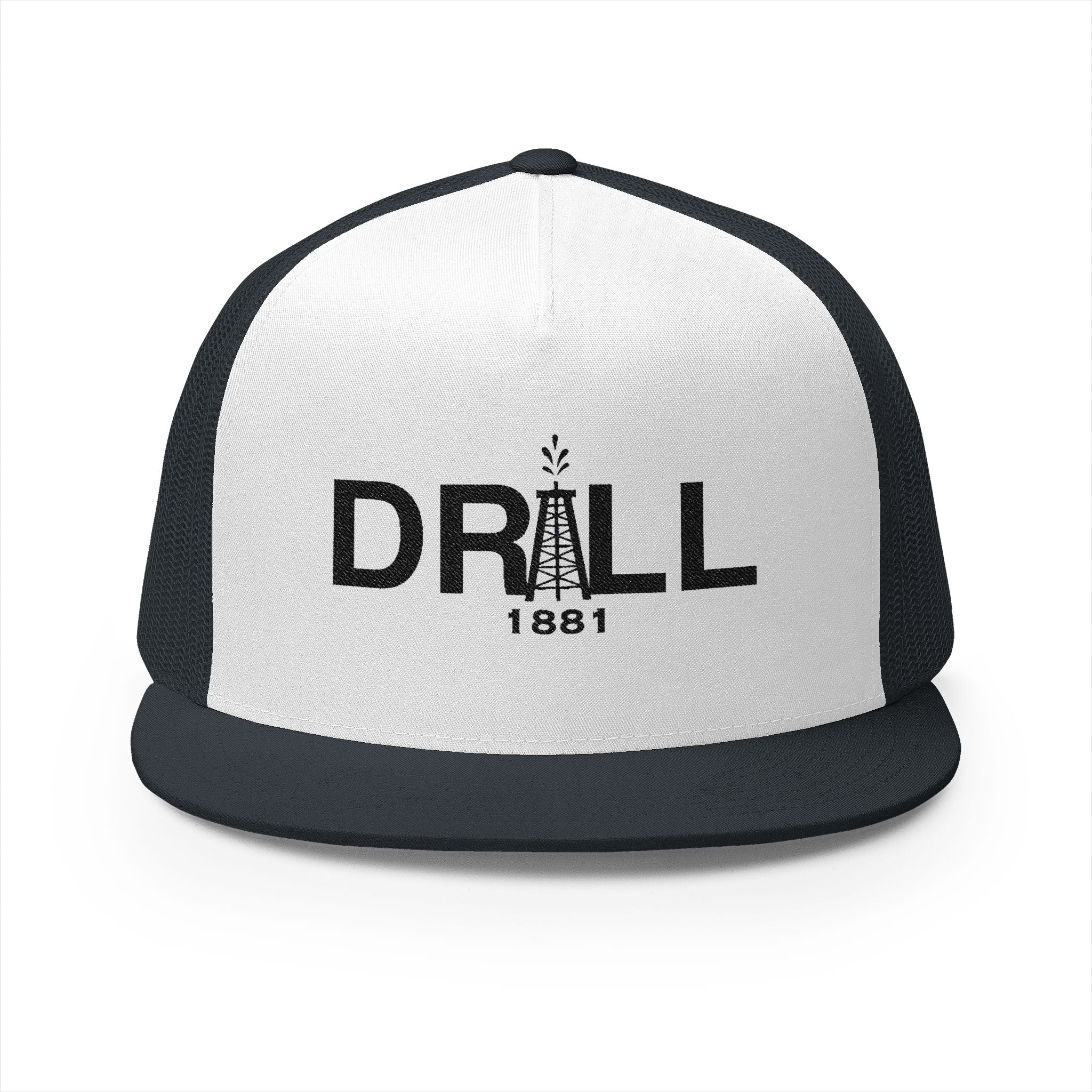 Vintage Drill 1881 5 Panel Trucker Cap