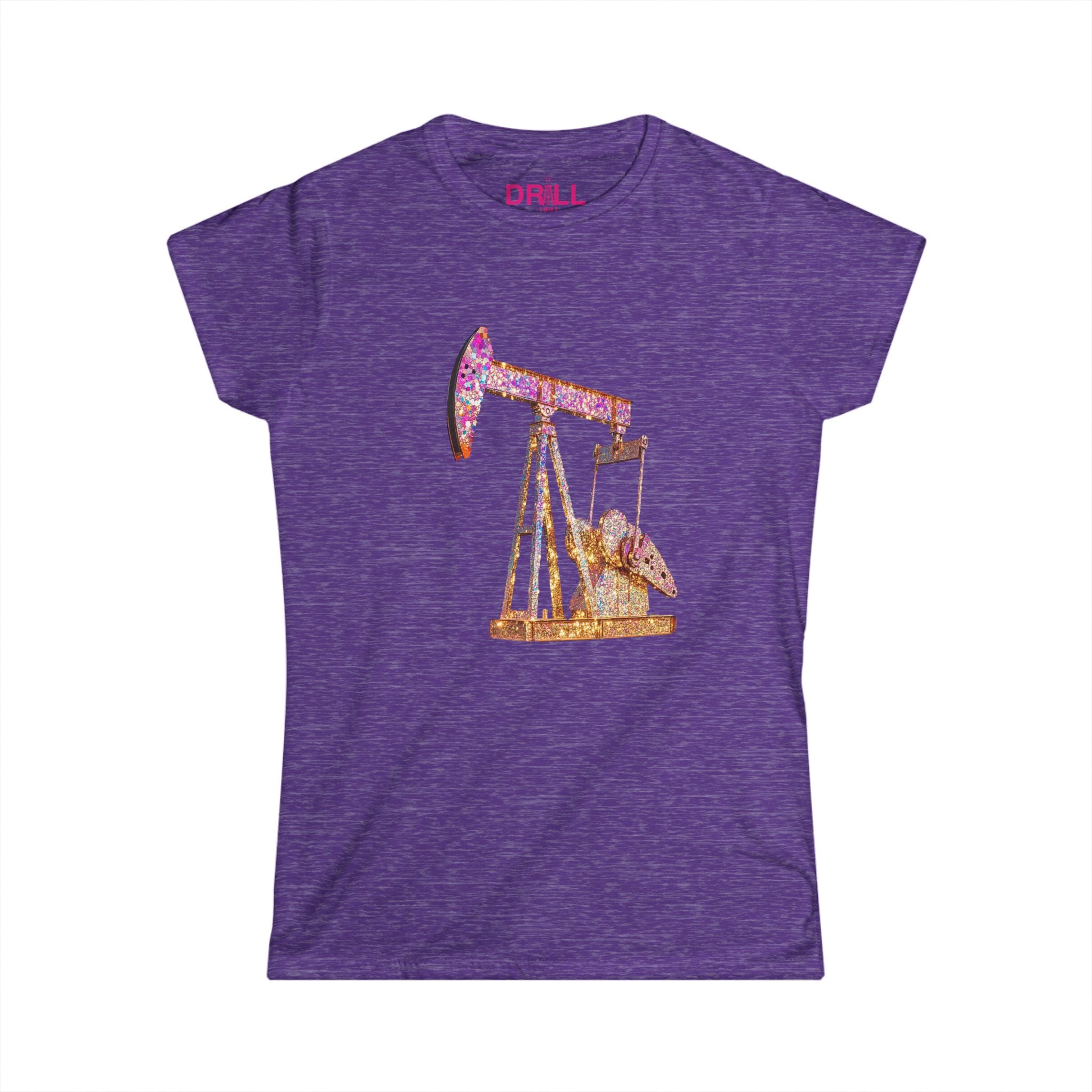 Glitter Pump Jack - Ladies Comfort Tee