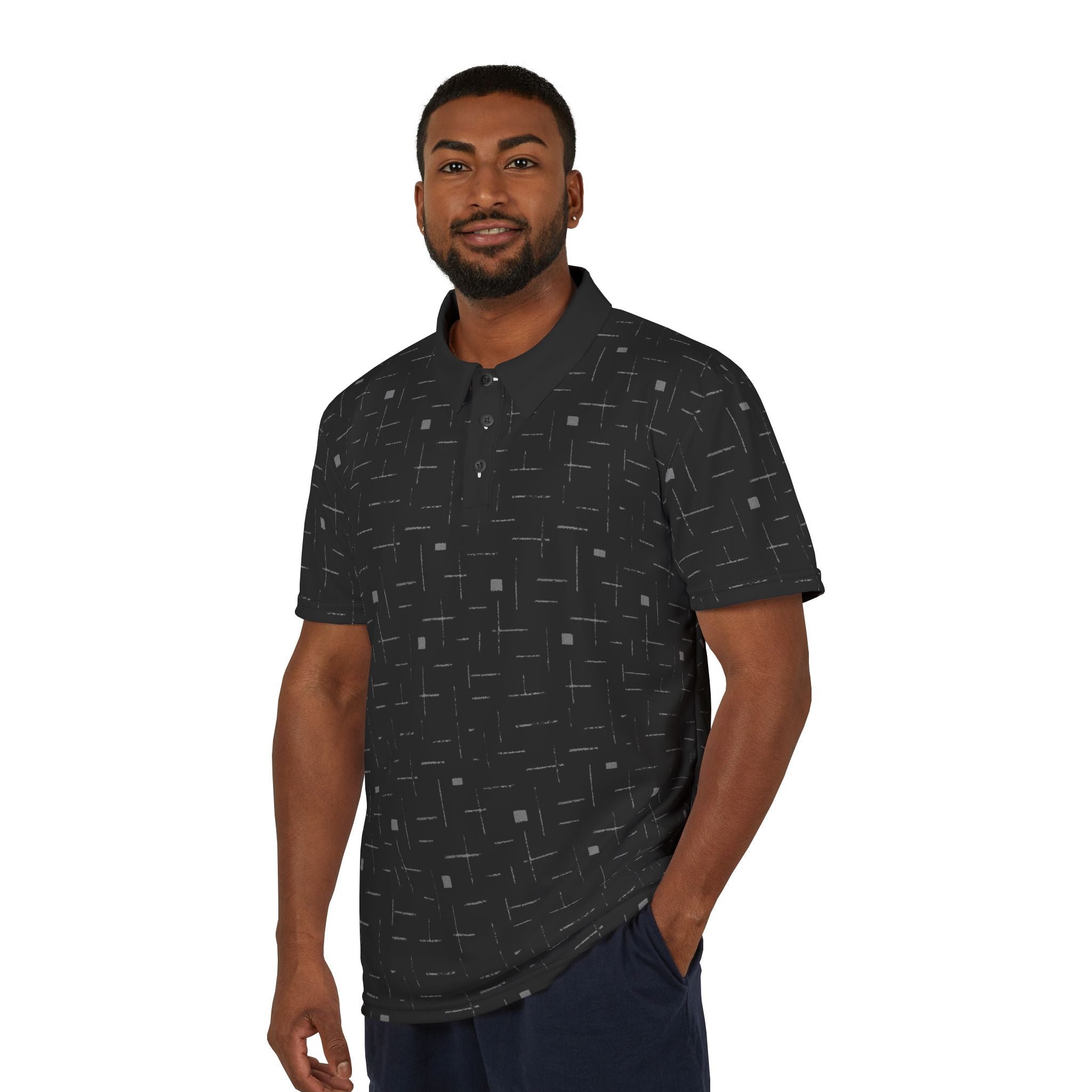 Line Art - Stylish Men’s Polo Shirt