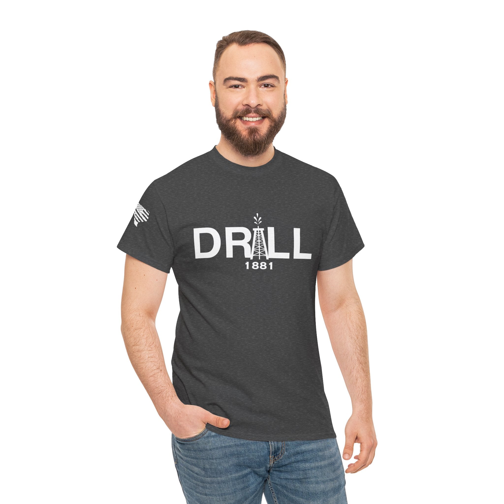 Drill Basic White Logo - SS - Front
