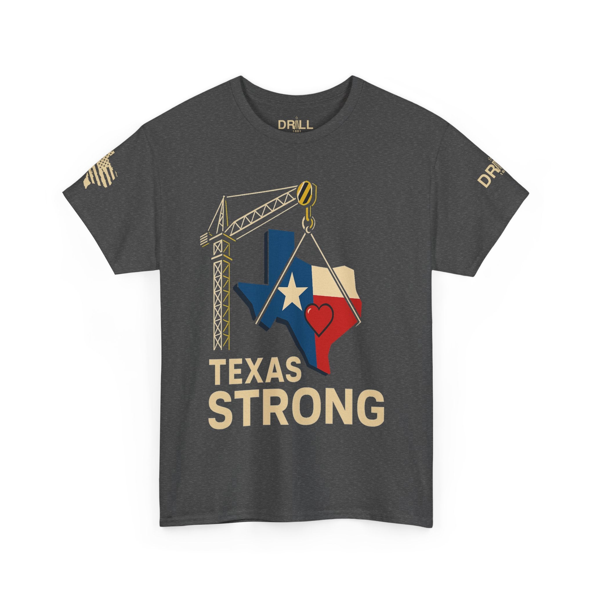Texas Strong Heart - SS - Front - All Proceeds Donated to Help Flood Victims