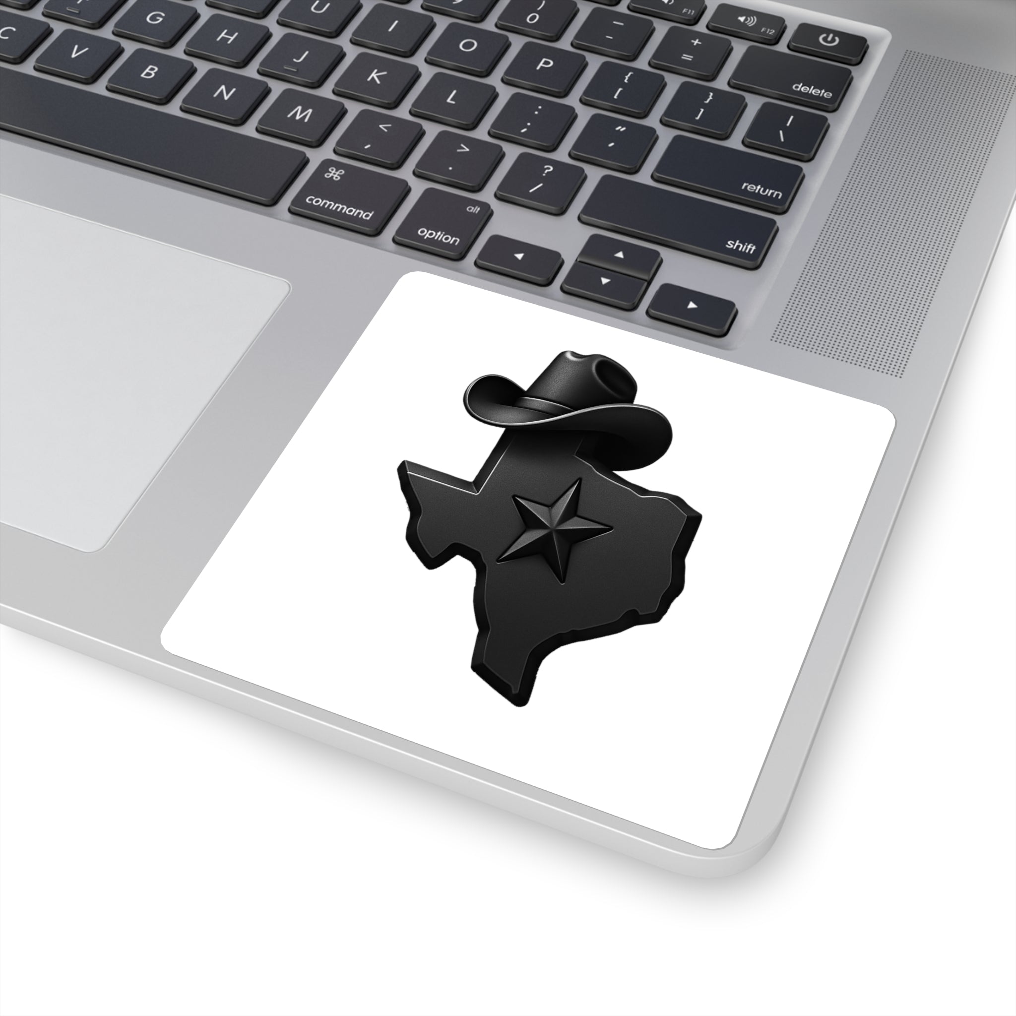 3D Texas - Square Stickers