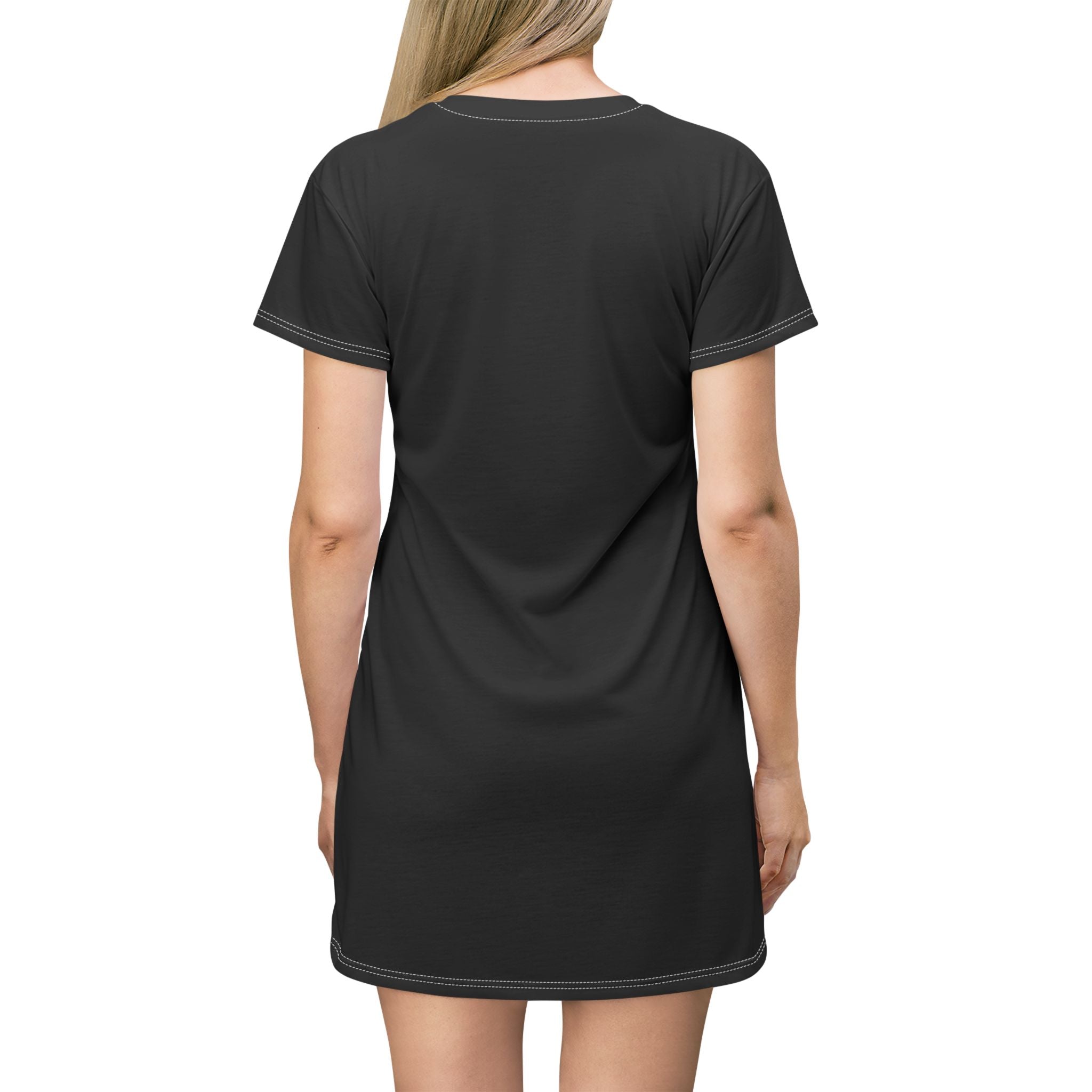 Freedom Over Fear T-Shirt Dress - Patriotic Style for Independence Day