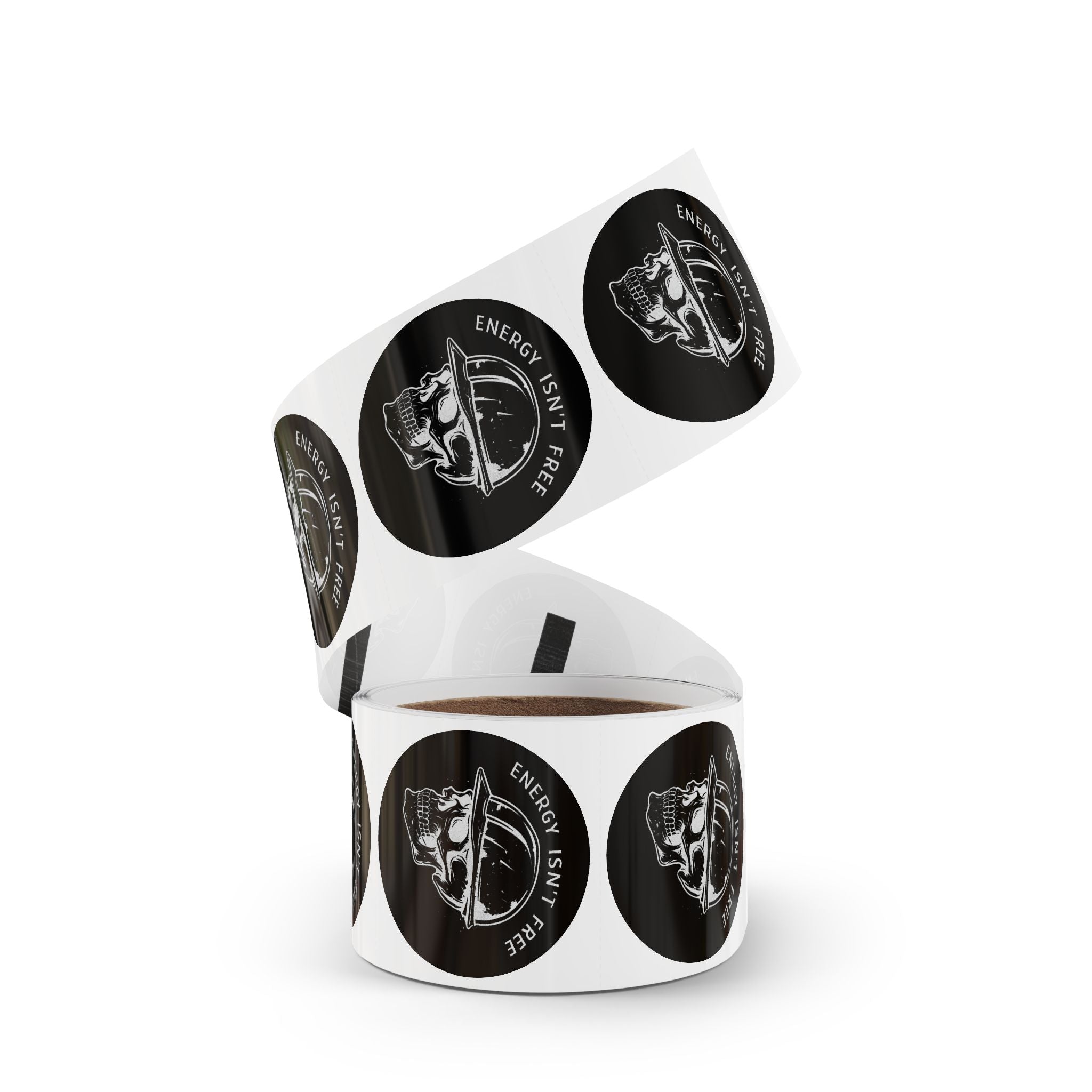 Energy Isn’t Free - Round Sticker Label Rolls