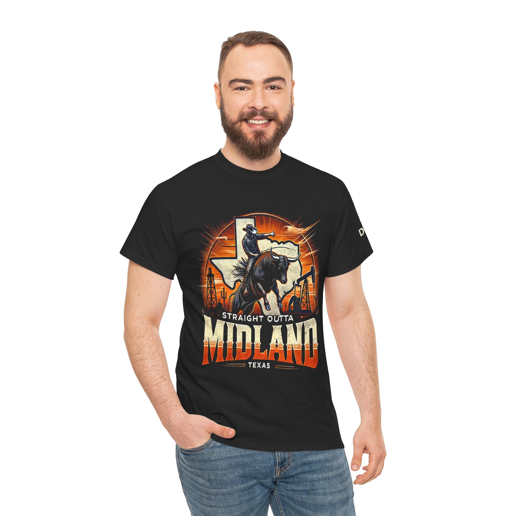 Straight Outta Midland 5 - Black - SS - Front