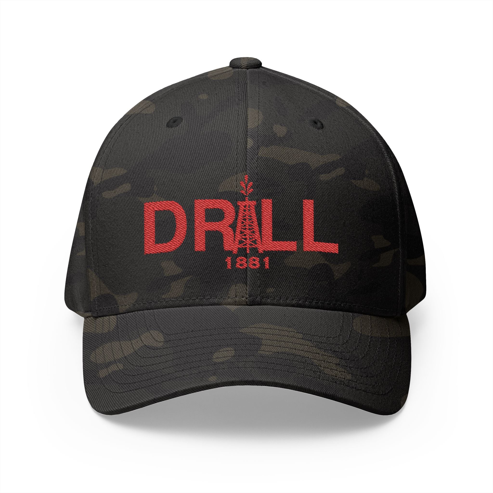 Drill Red Logo Cap - Closed Back