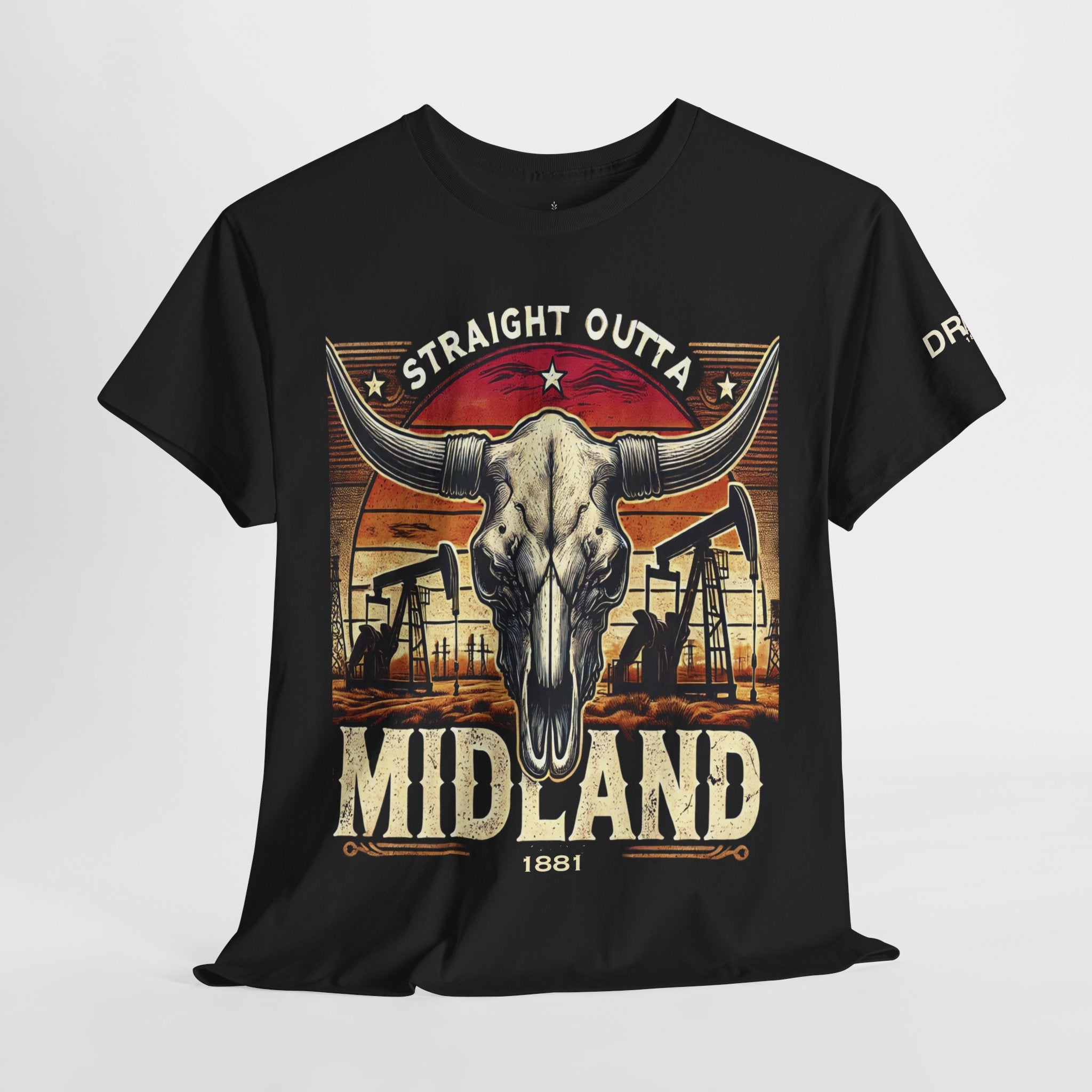 Straight Outta Midland 2 - Black - SS - Front