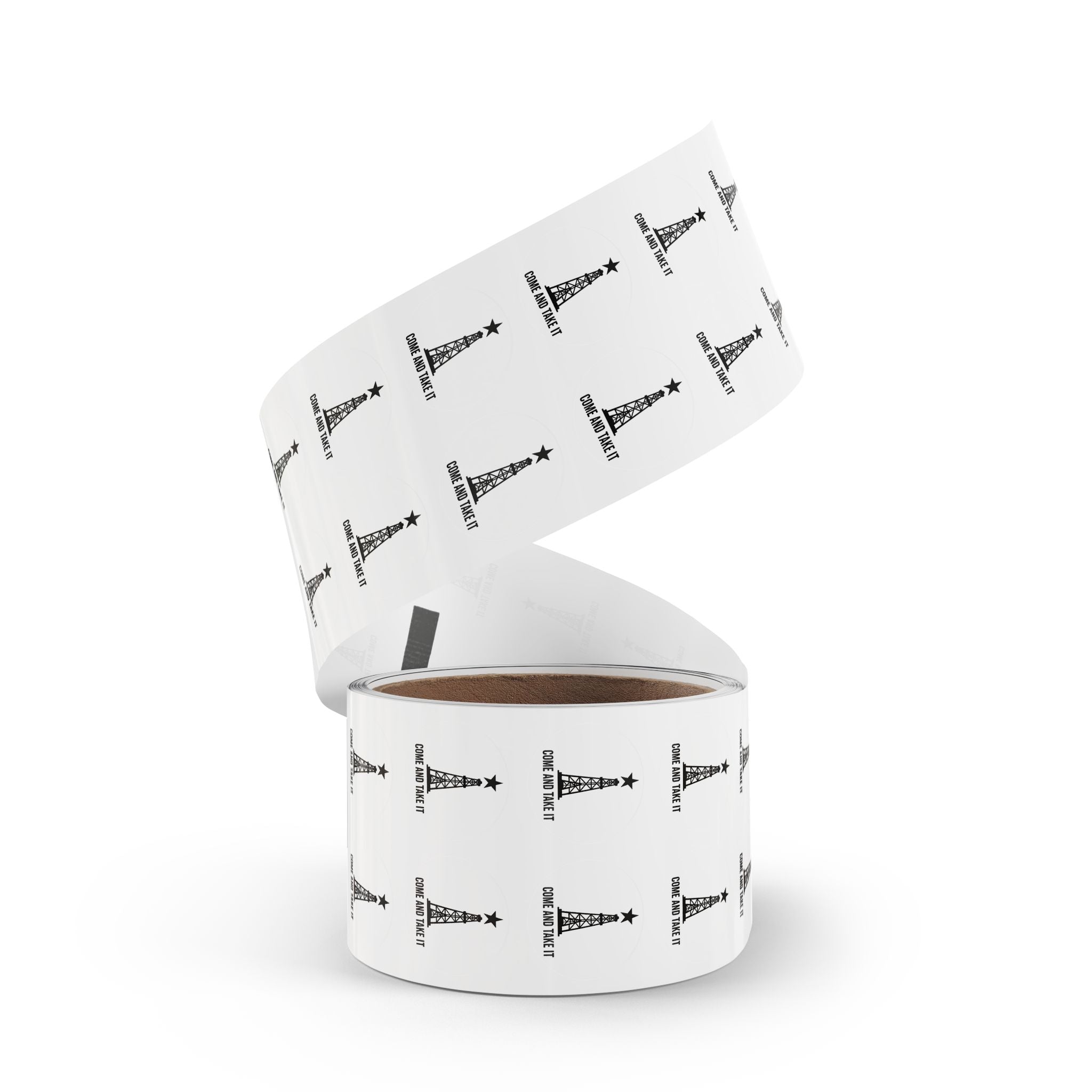 Come and Take it - Round Sticker Label Rolls