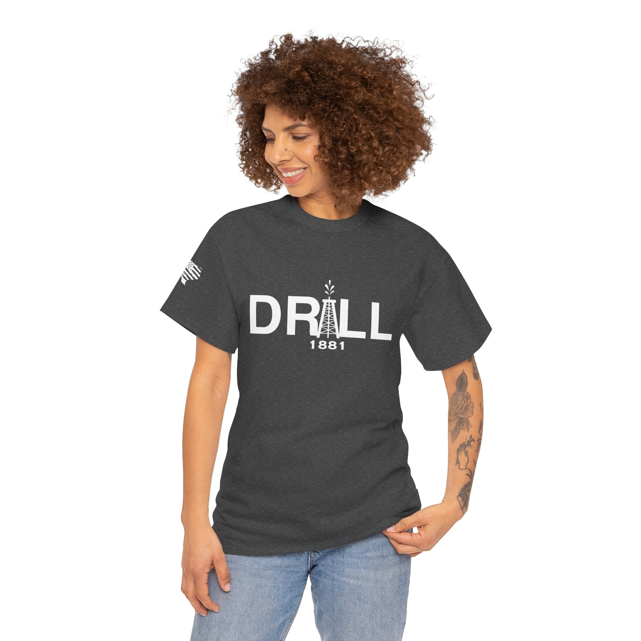 Drill Basic White Logo - SS - Front