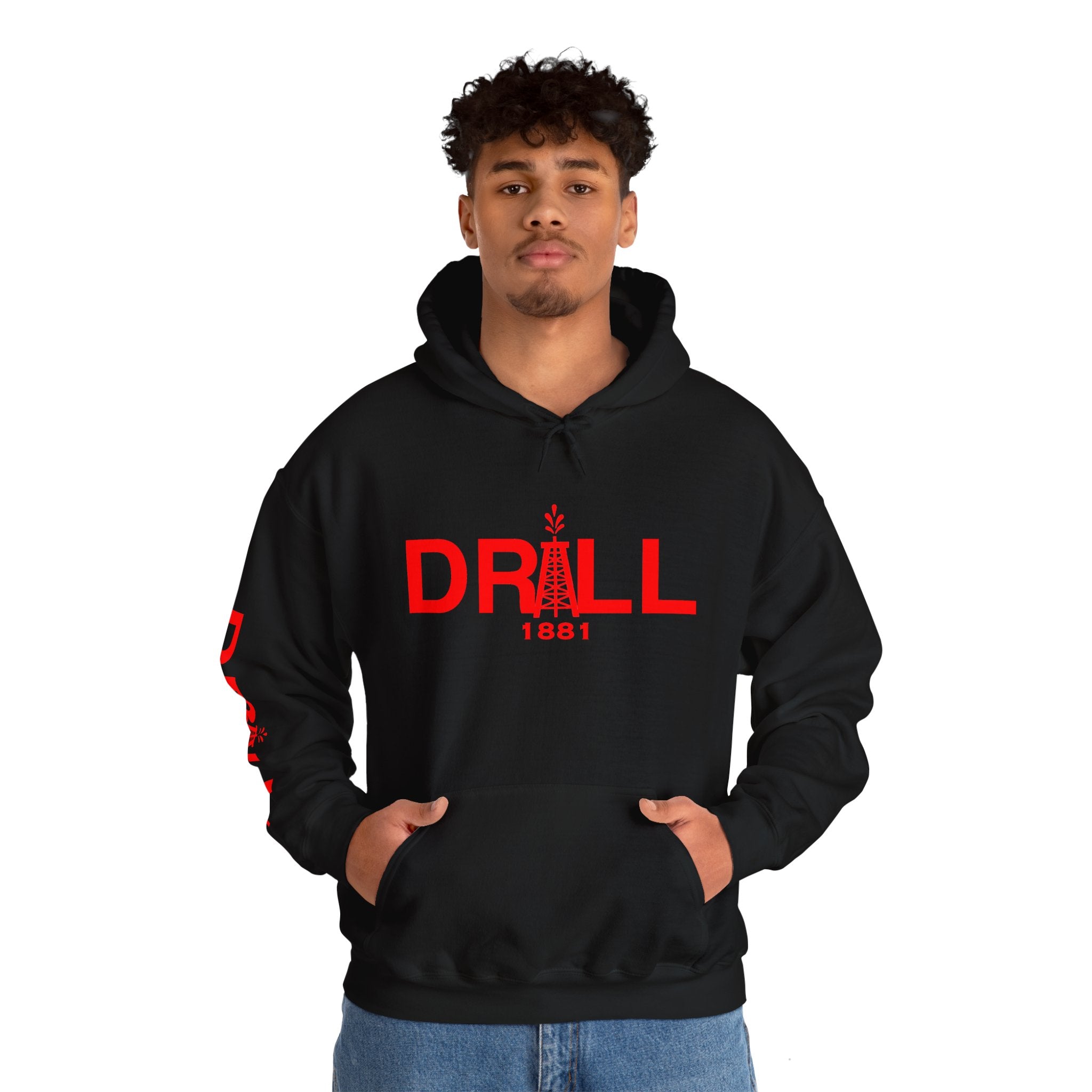 Drill Basic Red Logo - Heavy Blend™ Hoodie