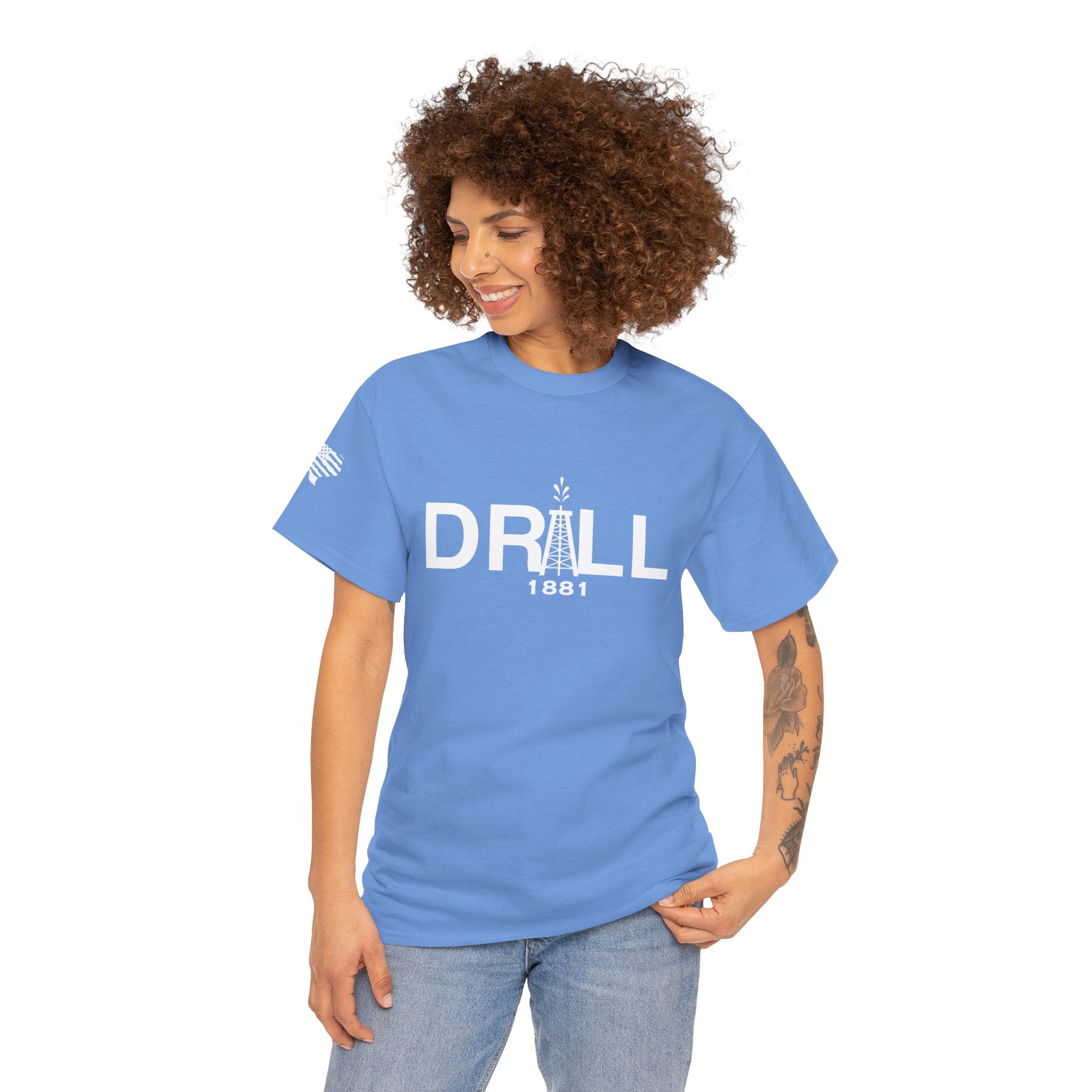 Drill Basic White Logo - SS - Front