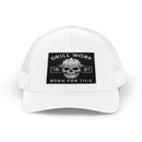 Skull Drill Work Snapback Trucker Cap