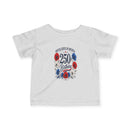 250 Birthday Flowers Infant Tee Patriotic Baby Shirt