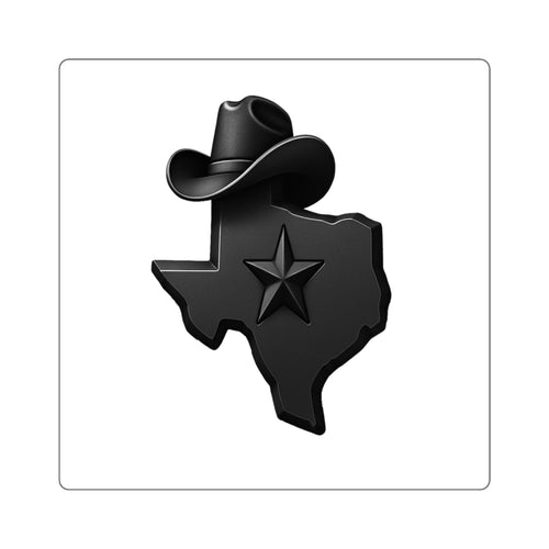 3D Texas - Square Stickers