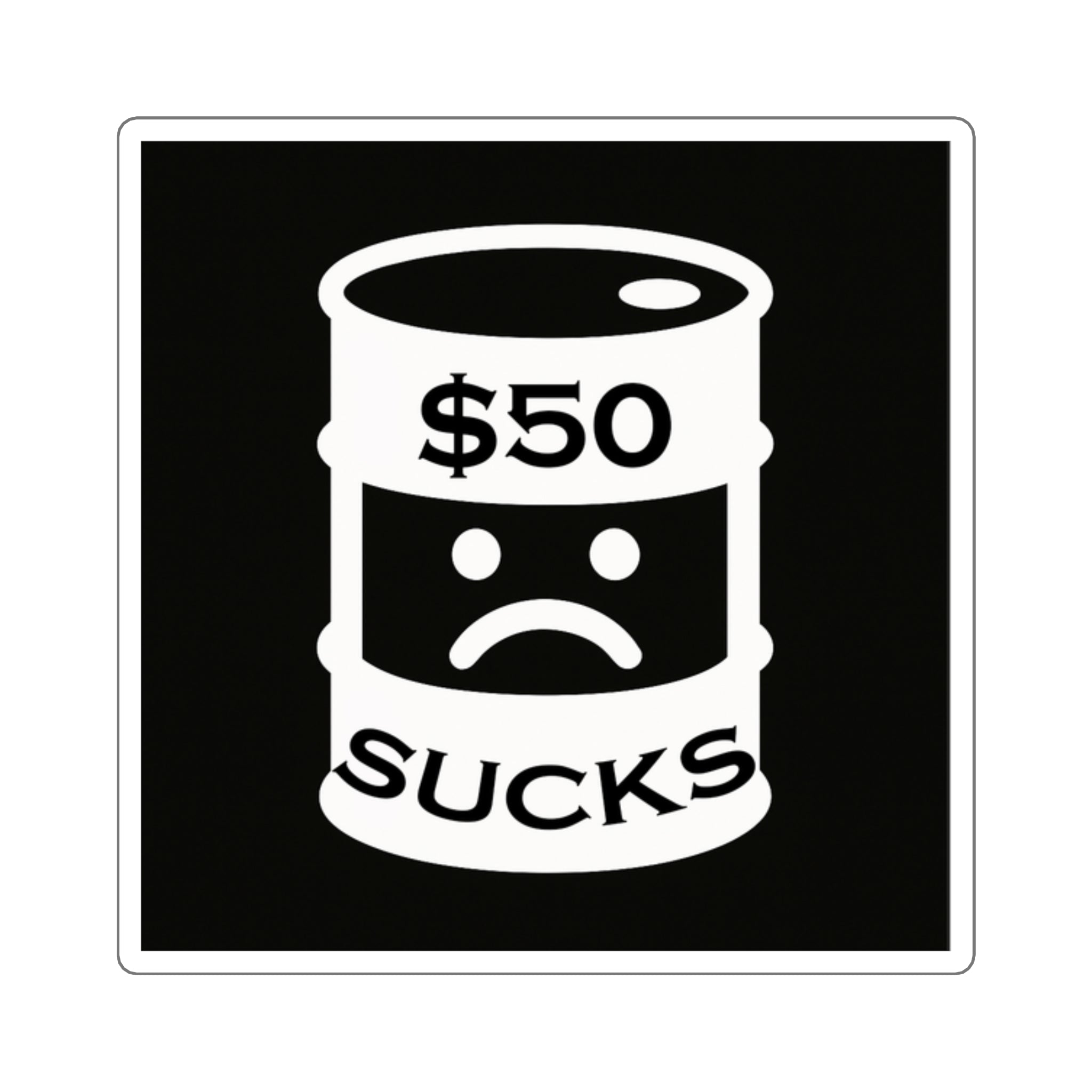 $50 Sucks - Square Stickers