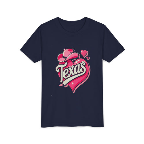 Texas Heart Youth Short Sleeve Tee - Fun & Stylish T-Shirt for Kids