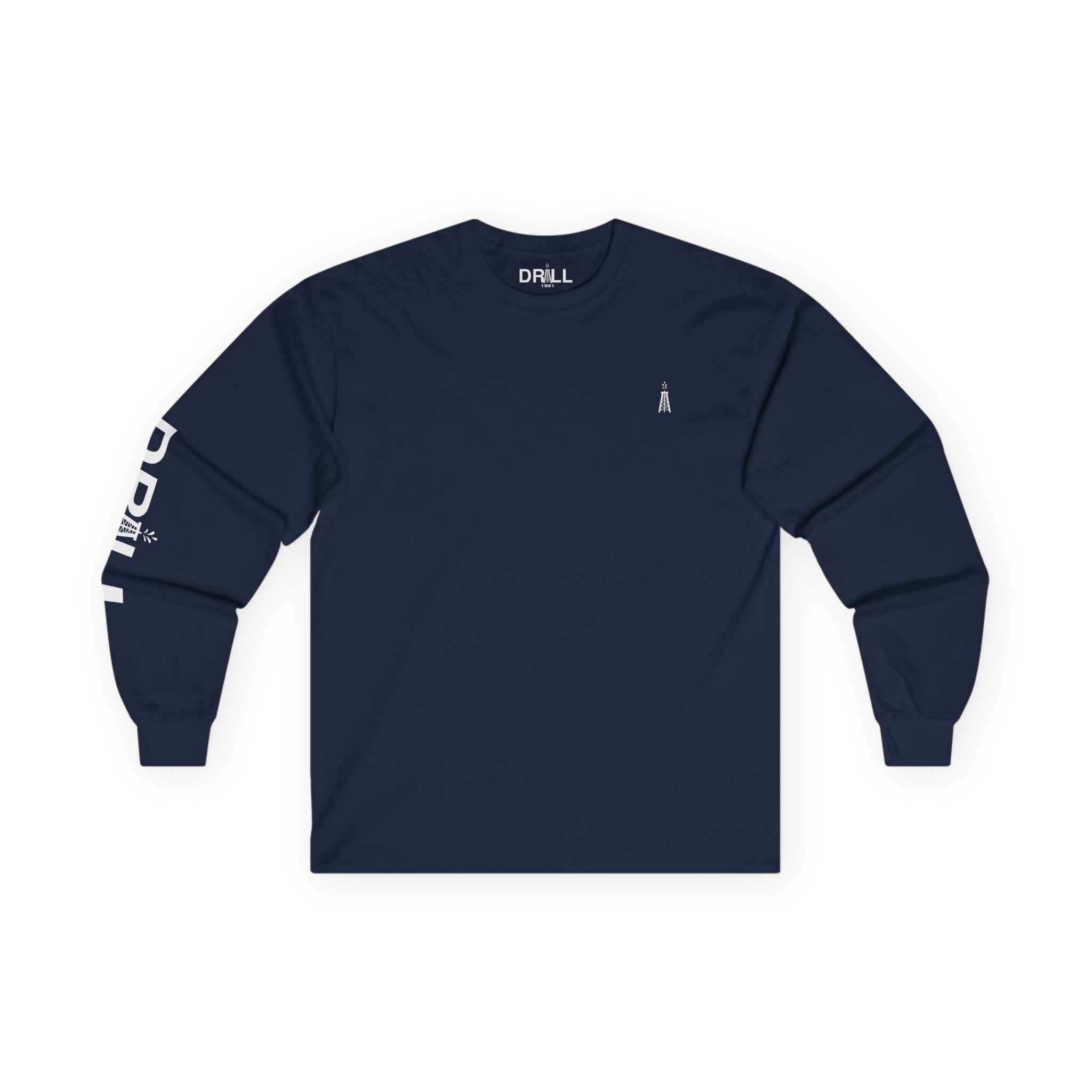 Drill White Gusher Logo - Long Sleeve Tee
