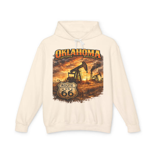 Oklahoma Route 66 - Soft Lightweight Hoodie