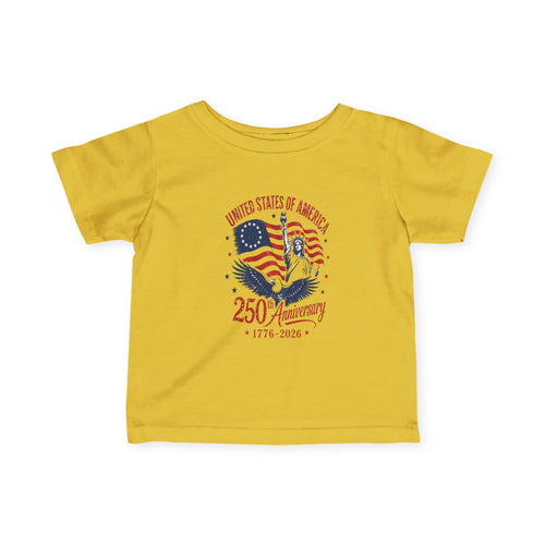 250 Anniversary Infant Tee Patriotic Baby Shirt