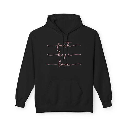 Faith, Hope, Love - Midweight Softstyle Fleece Hoodie
