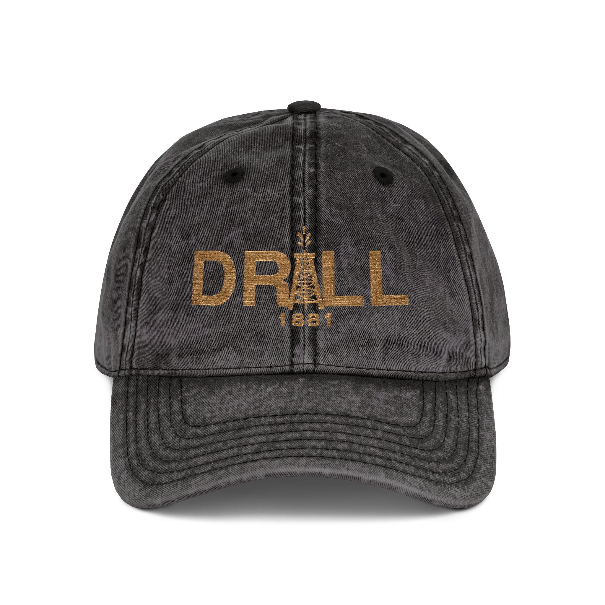 Vintage Embroidered Cap - DRILL 1987, Retro Hat, Adjustable Baseball Cap, Gift for Him, Outdoor Accessories, Fashion Statement