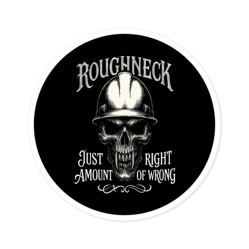 Roughneck — Oilfield Hard Hat or Truck Decal