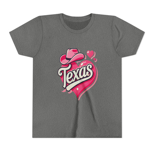 Texas Heart Youth Short Sleeve Tee - Fun & Stylish T-Shirt for Kids