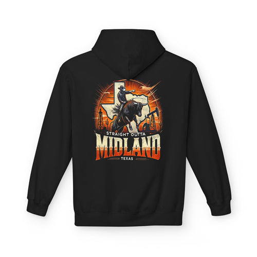 Straight Outta Midland 5 - Softstyle Fleece Hoodie