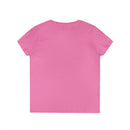 Drill Floral V-Neck T-Shirt for Women