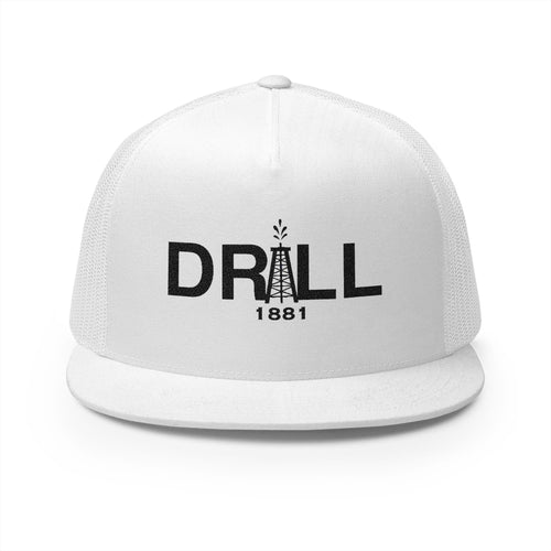 Vintage Drill 1881 5 Panel Trucker Cap