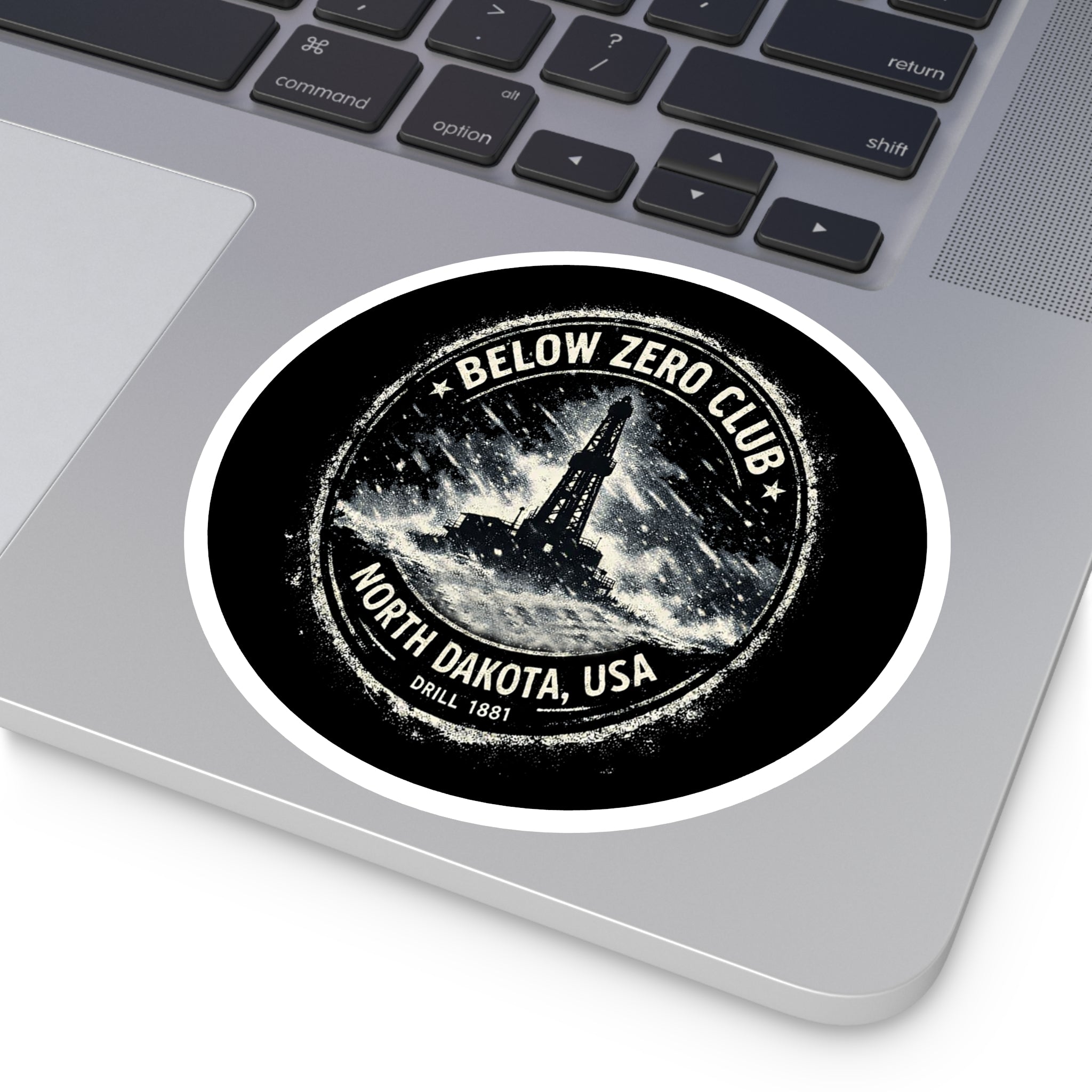 Below Zero Club — Oilfield Hard Hat or Truck Decal