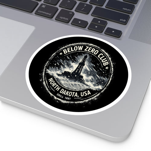 Below Zero Club — Oilfield Hard Hat or Truck Decal