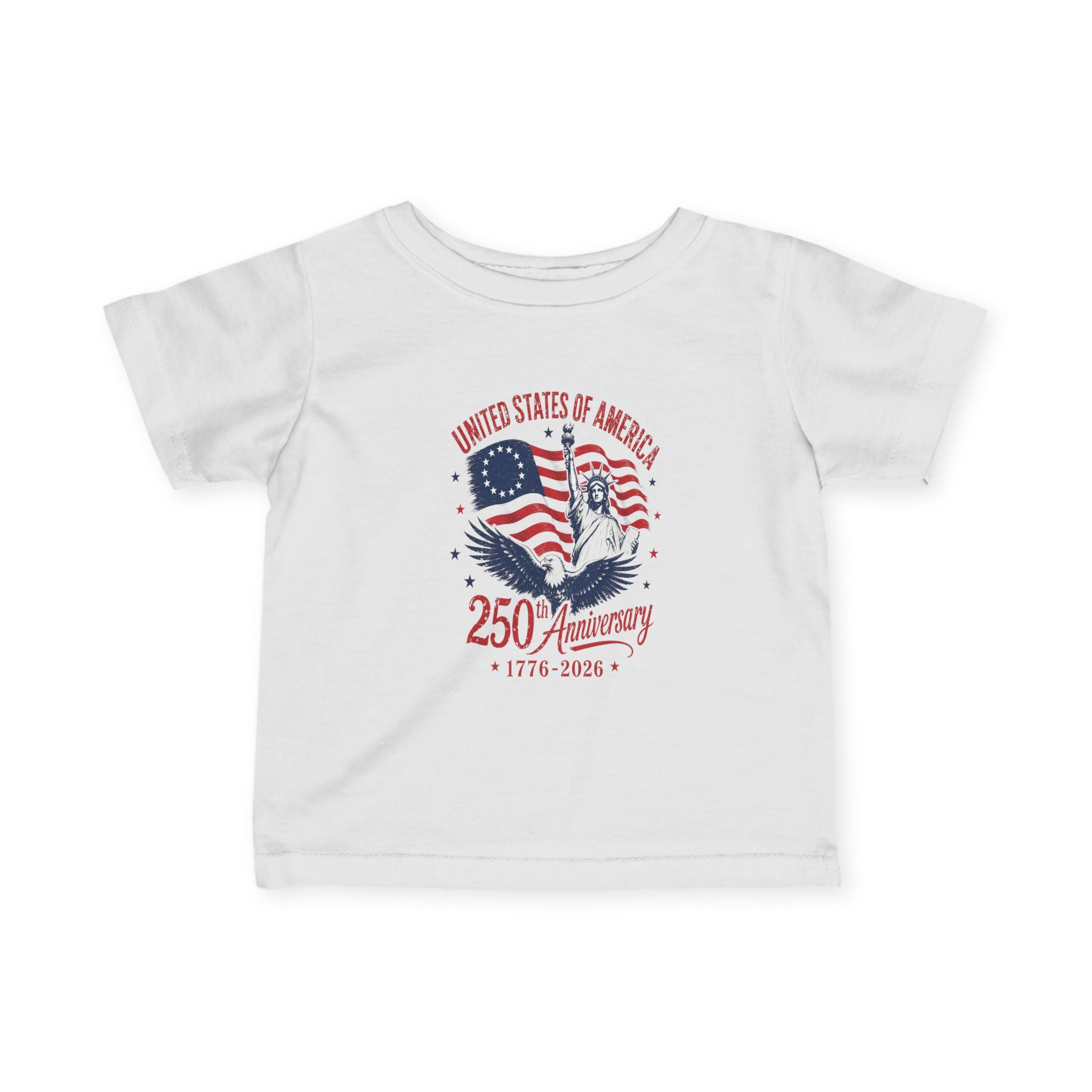 250 Anniversary Infant Tee Patriotic Baby Shirt