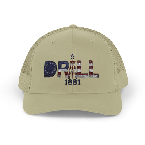 13 Stars Drill Logo - Snapback Trucker Cap