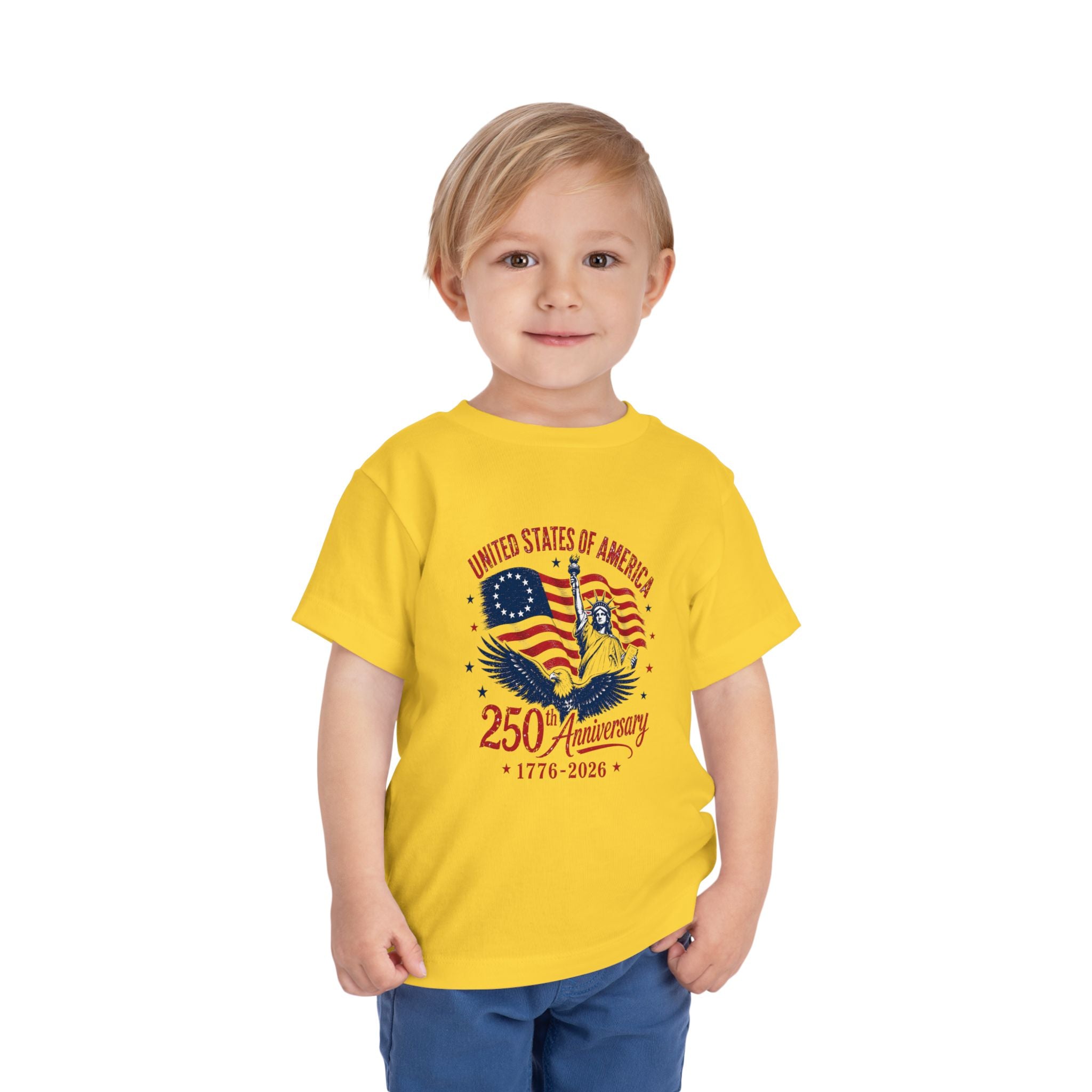 Toddler 250 yr United States of America Anniversay Tee - Celebrate America's 250th Birthday