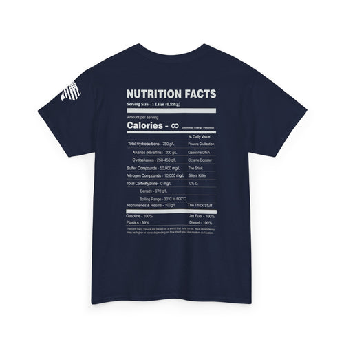Nutrition Facts - White Logo - SS - Back