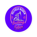 Oilfield Woman Hat Sticker - Hard Hat or Truck Decal