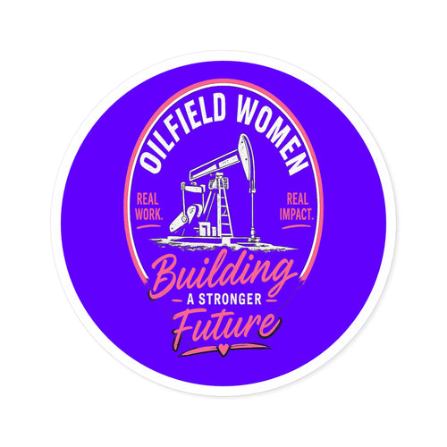 Oilfield Woman Hat Sticker - Hard Hat or Truck Decal