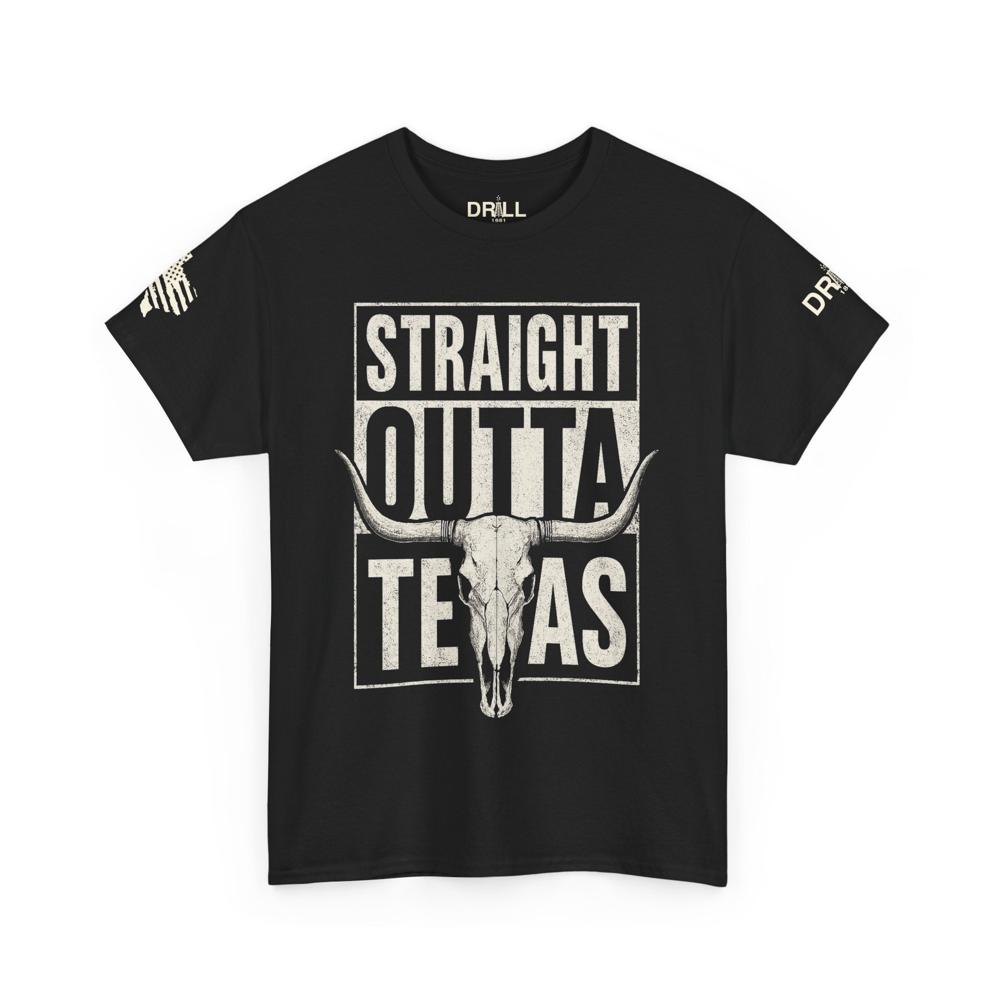 Straight Outta Texas Skull - SS - Front